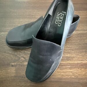 Franco Sarto Women's Black Slip-On Loafers